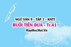 Soạn bài Buổi tiễn đưa trang 41 lớp 9 tập 1 Kết nối tri thức